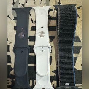 Apple Watch bands 44/45mm pack of two silicone and trail loop